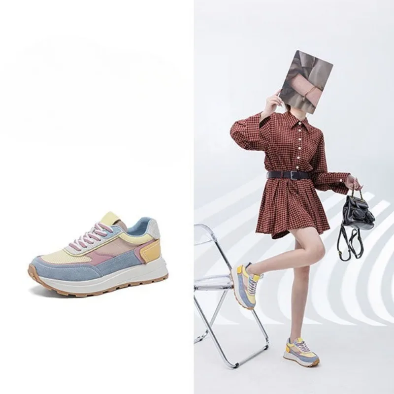 Color Forrest Gump Shoes Women's Thick Soles Increase Height Dad Small Spring Autumn New Breathable Sneakers Lace-up
Color Forrest Gump Shoes Women's Thick Soles Increase Height Dad Small Spring Autumn New Breathable Sneakers Lace-up