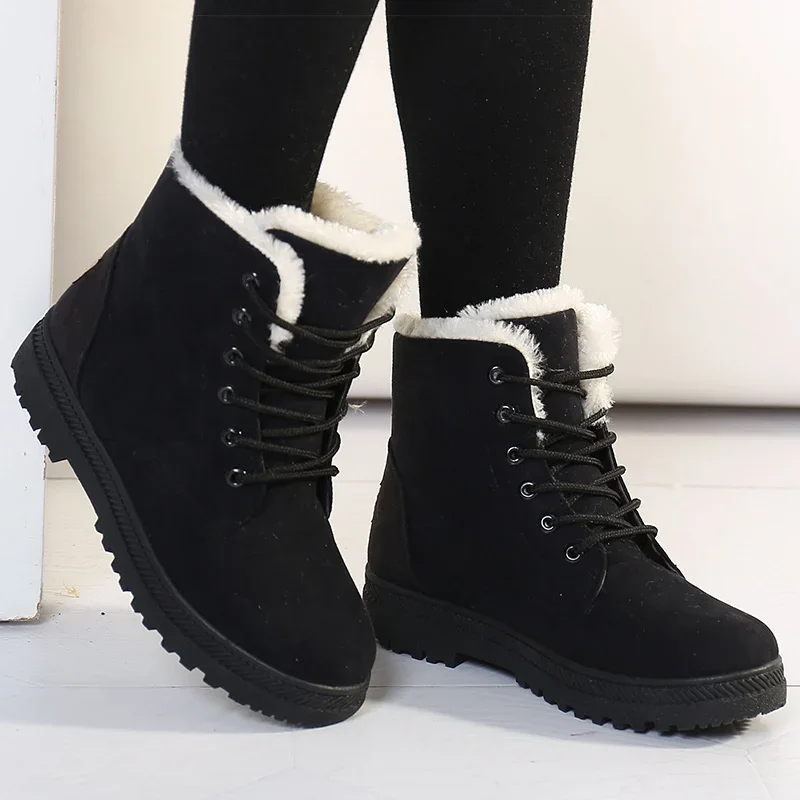 Shoes for Women Fashion Warm Fur Botas Mujer Winter Shoes for Woman Snow Boots Low Heels Ankle Boots Winter Black Cotton Shoes
Shoes for Women Fashion Warm Fur Botas Mujer Winter Shoes for Woman Snow Boots Low Heels Ankle Boots Winter Black Cotton Shoes