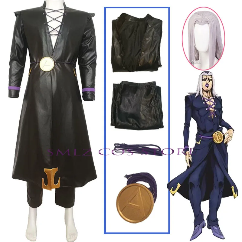 Anime Leone Cosplay Abbacchio Costume Mens Trench Coat Uniform Wig Full Set Halloween Party Play Outfit for Man Woman
Anime Leone Cosplay Abbacchio Costume Mens Trench Coat Uniform Wig Full Set Halloween Party Play Outfit for Man Woman