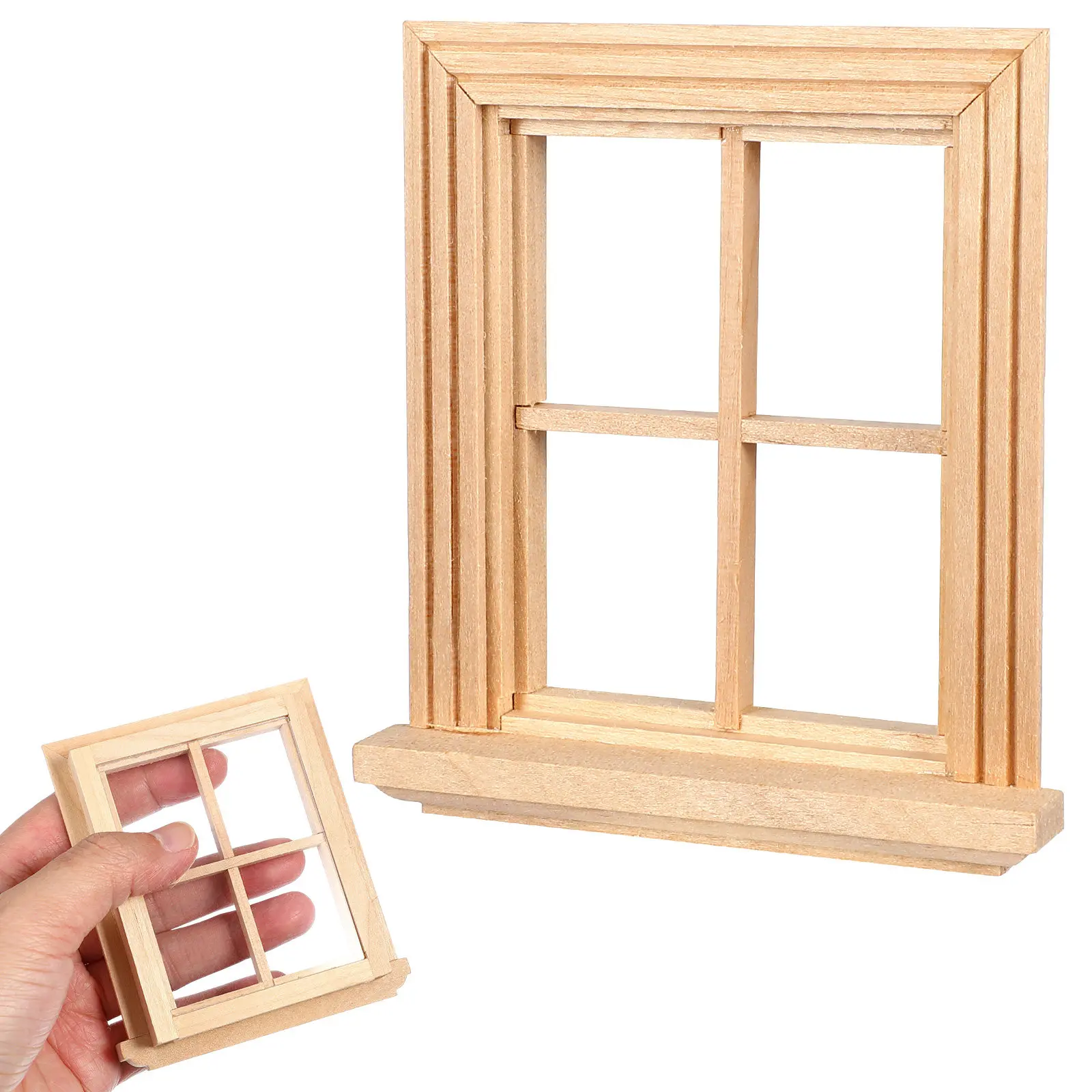 Miniature Window Frame Tiny Wood Decoration for Tiny Home Dollhouse Furniture Accessories Miniature Landscape Display
Miniature Window Frame Tiny Wood Decoration for Tiny Home Dollhouse Furniture Accessories Miniature Landscape Display