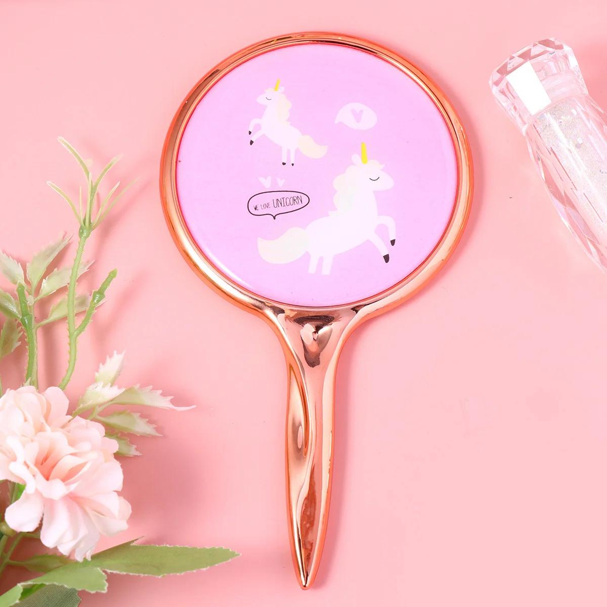 Round Makeup Mirror Stylish Unicorn Pattern Compact Portable Mirror Travel Accessories for Home Salon Use
Round Makeup Mirror Stylish Unicorn Pattern Compact Portable Mirror Travel Accessories for Home Salon Use