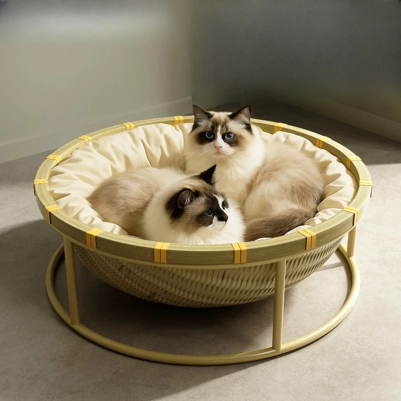 Cat nest universal cool nest in all seasons dustpan cat nest dirt-resistant rattan weaving
Cat nest universal cool nest in all seasons dustpan cat nest dirt-resistant rattan weaving
