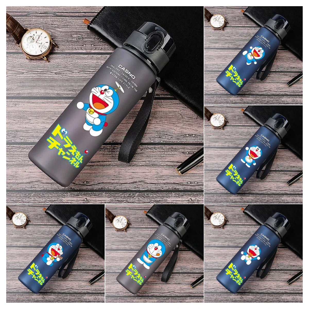560ml Doraemon Boys Fitness Large Capacity Sports Portable Cup DropProof and Portable Plastic Water Bottle Kettle Summer Frosted
560ml Doraemon Boys Fitness Large Capacity Sports Portable Cup DropProof and Portable Plastic Water Bottle Kettle Summer Frosted