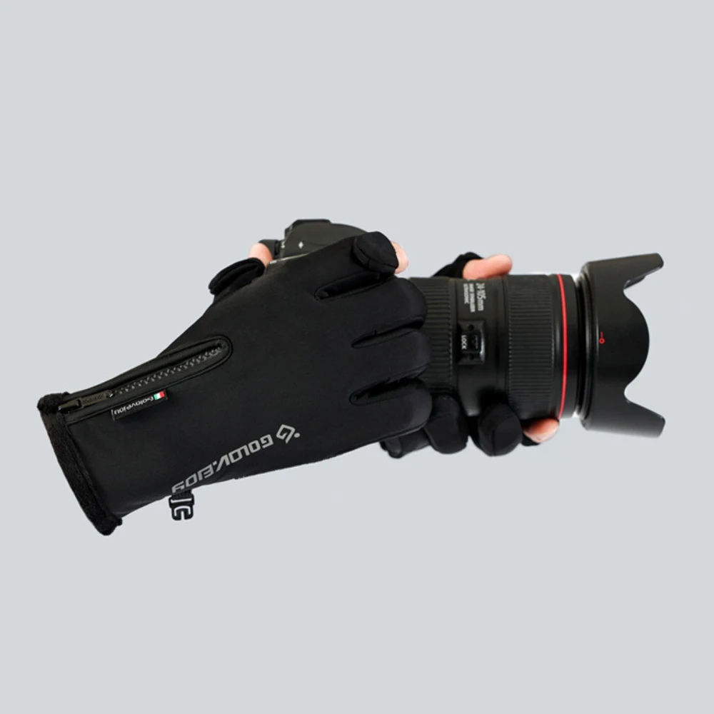 Waterproof Winter Fishing Gloves 2 Finger Flip Windproof Women Men Gloves Velvet Warm Windproof Fish Angling Gloves
Waterproof Winter Fishing Gloves 2 Finger Flip Windproof Women Men Gloves Velvet Warm Windproof Fish Angling Gloves