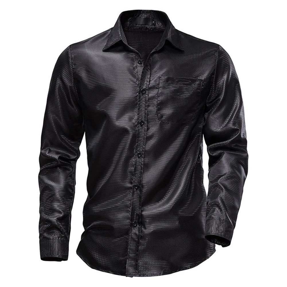 Man Tops Shirt Daily Band Collar Button Down Formal Dress Tops Long Sleeve Shirts Mens Retro Shiny Comfy Fashion
Man Tops Shirt Daily Band Collar Button Down Formal Dress Tops Long Sleeve Shirts Mens Retro Shiny Comfy Fashion