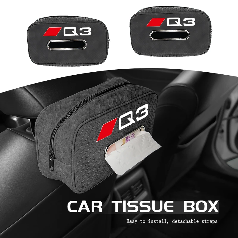 Car Tissue Box Leather Tissue Storage Bag Kleenex Case For Audi Q2 Q3 Q5 Q7 Q8 QS5 Quattro S3 S4 RS5 RS6 RS7 S7 S8
Car Tissue Box Leather Tissue Storage Bag Kleenex Case For Audi Q2 Q3 Q5 Q7 Q8 QS5 Quattro S3 S4 RS5 RS6 RS7 S7 S8