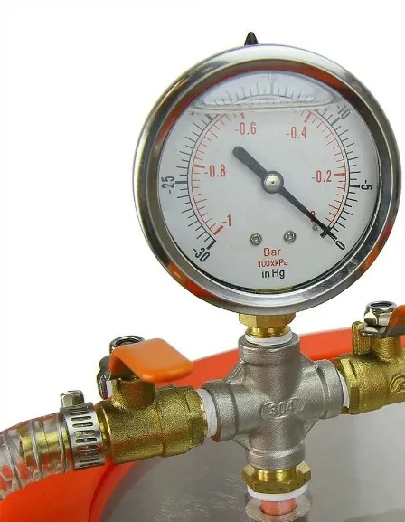 Группа приборных клапанов, интерфейс 1/4 дюйма с акриловой крышкой камеры 1/2 или 3/4 дюйма, подходящий для вакуумной дегазации.
Группа приборных клапанов, интерфейс 1/4 дюйма с акриловой крышкой камеры 1/2 или 3/4 дюйма, подходящий для вакуумной дегазации.