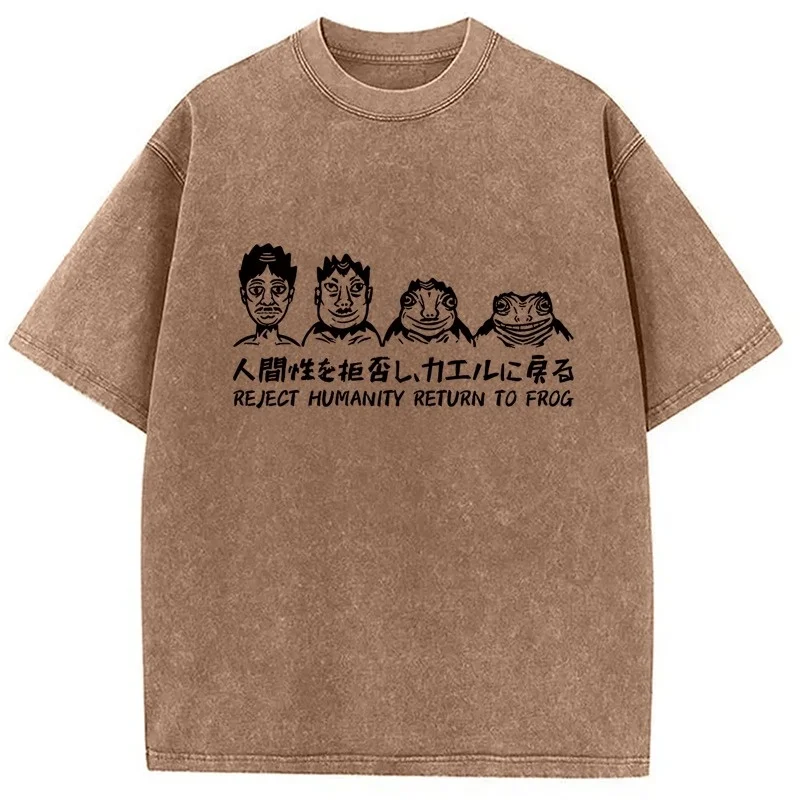 Мужская футболка Reject Humanity Return To Frog Washed, модная спортивная футболка с коротким рукавом Harajuku Y2k, новые летние футболки, повседневные свободные туники
Мужская футболка Reject Humanity Return To Frog Washed, модная спортивная футболка с коротким рукавом Harajuku Y2k, новые летние футболки, повседневные свободные туники