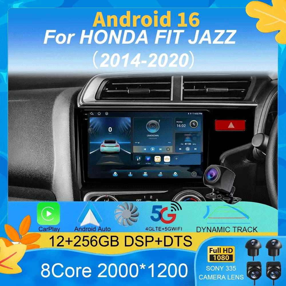 Android 16 Carplay Auto 2K Screen Multimedia Car Radio Player For HONDA FIT JAZZ 2014-2020 DSP 2din Autoradio Stereo Head Unit
Android 16 Carplay Auto 2K Screen Multimedia Car Radio Player For HONDA FIT JAZZ 2014-2020 DSP 2din Autoradio Stereo Head Unit