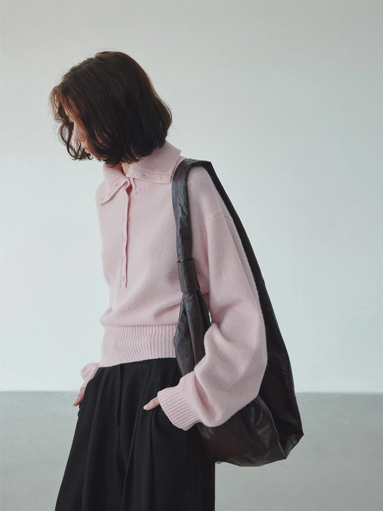 Женский вязаный свитер Monroo из чистой шерсти, свободный крой, с большим воротником, мягкий, осенне-зимний, однотонный, с длинными рукавами
Женский вязаный свитер Monroo из чистой шерсти, свободный крой, с большим воротником, мягкий, осенне-зимний, однотонный, с длинными рукавами