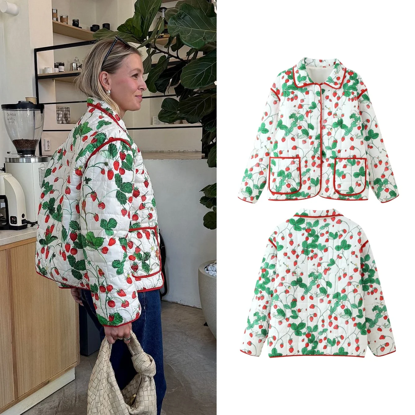 Women's Casual Print Panelled Quilted Jacket Coat Long Sleeve Pocket Cardigan Coat Autumn Winter Warm Female Daily Outerwear
Women's Casual Print Panelled Quilted Jacket Coat Long Sleeve Pocket Cardigan Coat Autumn Winter Warm Female Daily Outerwear