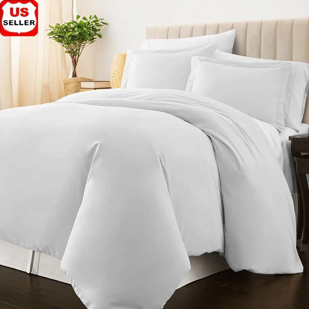 100% Cotton Full Duvet Cover Set Luxurious 400 Thread Count Breathable Smooth Soft Skin-Friendly Button Closure with Corner Ties
100% Cotton Full Duvet Cover Set Luxurious 400 Thread Count Breathable Smooth Soft Skin-Friendly Button Closure with Corner Ties