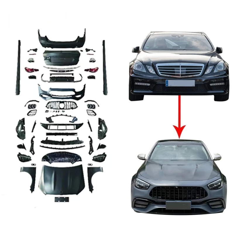 2009-2017Year W212 Upgrade W213 Style 2021Year Bodykit W212 Old To New Auto Body Systems With Light W212 To W213 E63 Car Bumpers
2009-2017Year W212 Upgrade W213 Style 2021Year Bodykit W212 Old To New Auto Body Systems With Light W212 To W213 E63 Car Bumpers