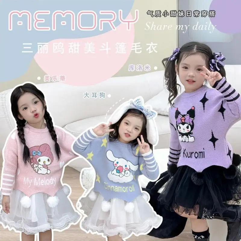 Sanrios Children My Melody Cloak Sweater Girly Clothes Anime Figure Autumn Winter Sweater Kids Girl Cartoon Kawaii Hot New Style
Sanrios Children My Melody Cloak Sweater Girly Clothes Anime Figure Autumn Winter Sweater Kids Girl Cartoon Kawaii Hot New Style