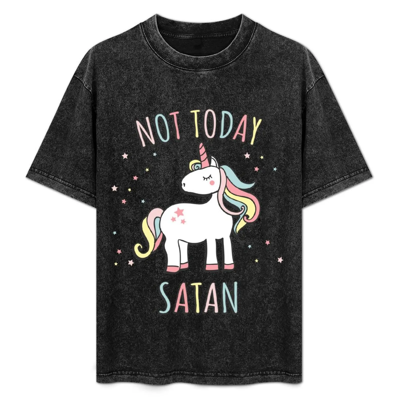 Not Today Satan Unicorn T-Shirt Basic Daily Outfit Short Sleeve Tee
Not Today Satan Unicorn T-Shirt Basic Daily Outfit Short Sleeve Tee