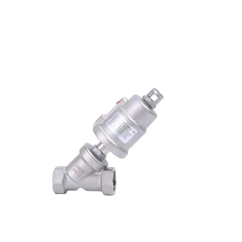 Angle Seat Valve Pneumatic Drive Plastic Actuator Steel Body Stainless Steel 304 Anti-corrosion Angle Seat Valve
Angle Seat Valve Pneumatic Drive Plastic Actuator Steel Body Stainless Steel 304 Anti-corrosion Angle Seat Valve