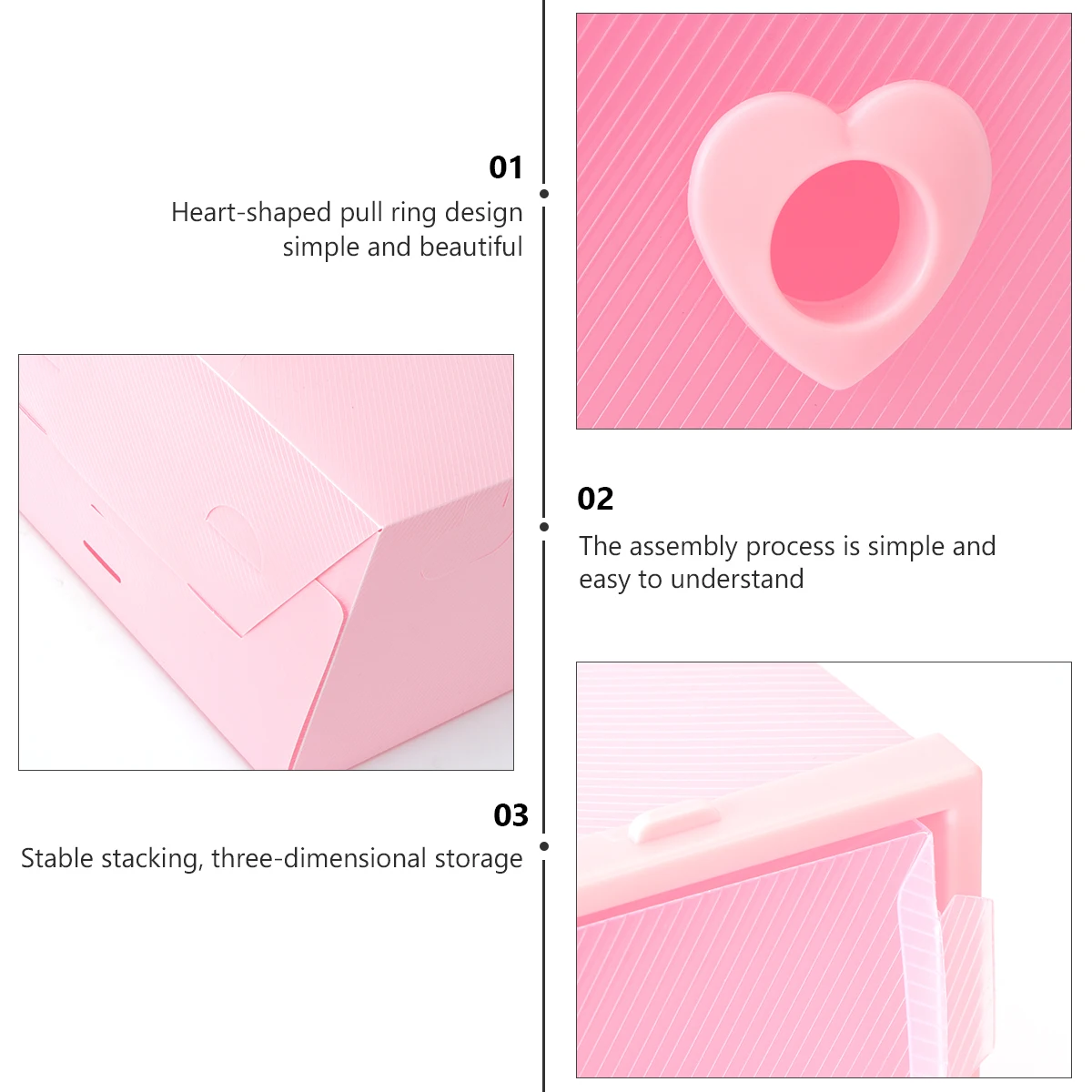 3pcs Shoe Box Storage Drawer Thickened Large Capacity High Heel ganizer Plastic Material Moisture Proof Insect Proof
3pcs Shoe Box Storage Drawer Thickened Large Capacity High Heel ganizer Plastic Material Moisture Proof Insect Proof