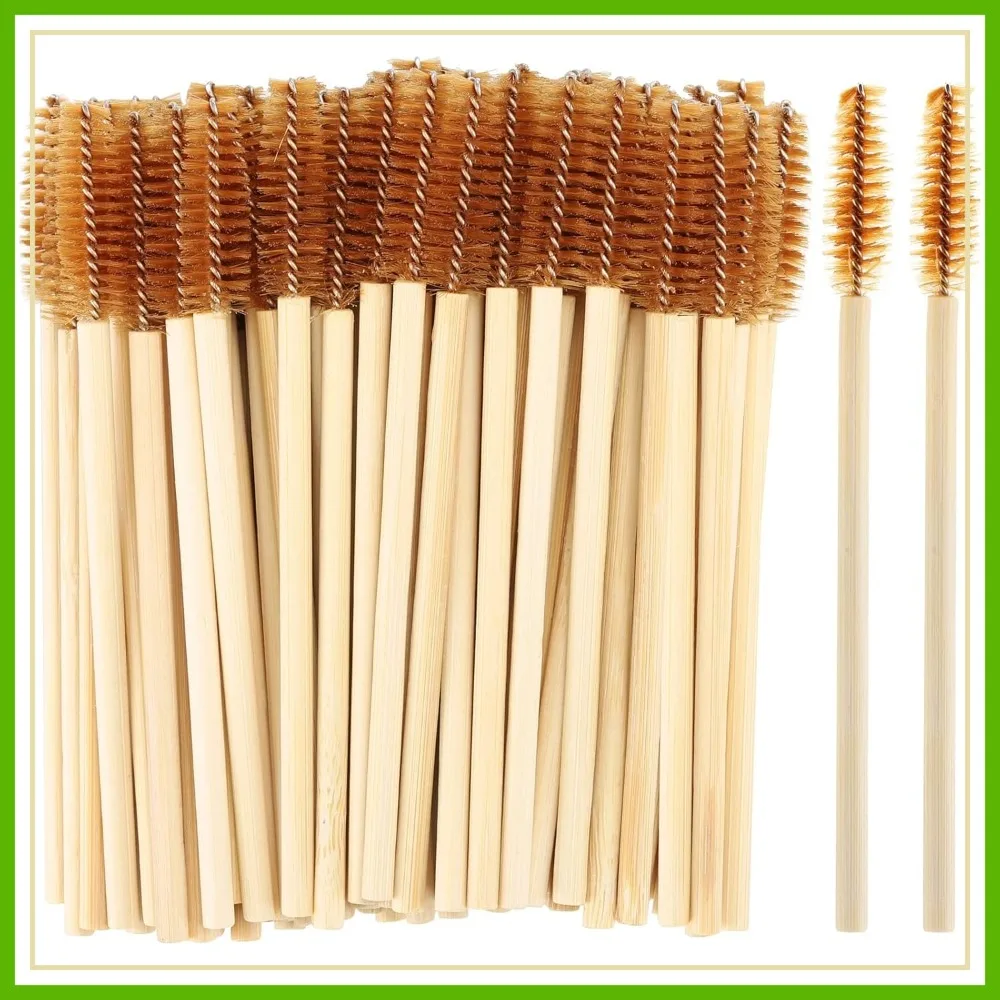 100 Pcs Disposable Mascara Wands, Bamboo Spoolies Brush for Eyelash Extensions, Spooly Eyebrow Brushes Lash Applicator Makeup Kits, Brown
100 Pcs Disposable Mascara Wands, Bamboo Spoolies Brush for Eyelash Extensions, Spooly Eyebrow Brushes Lash Applicator Makeup Kits, Brown