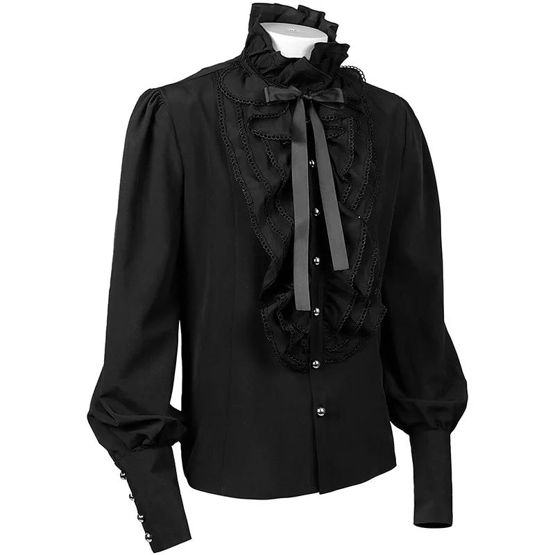 Stage Clothing Folded Shirt Men's Steampunk Victorian Interior Medieval Clothing
Stage Clothing Folded Shirt Men's Steampunk Victorian Interior Medieval Clothing