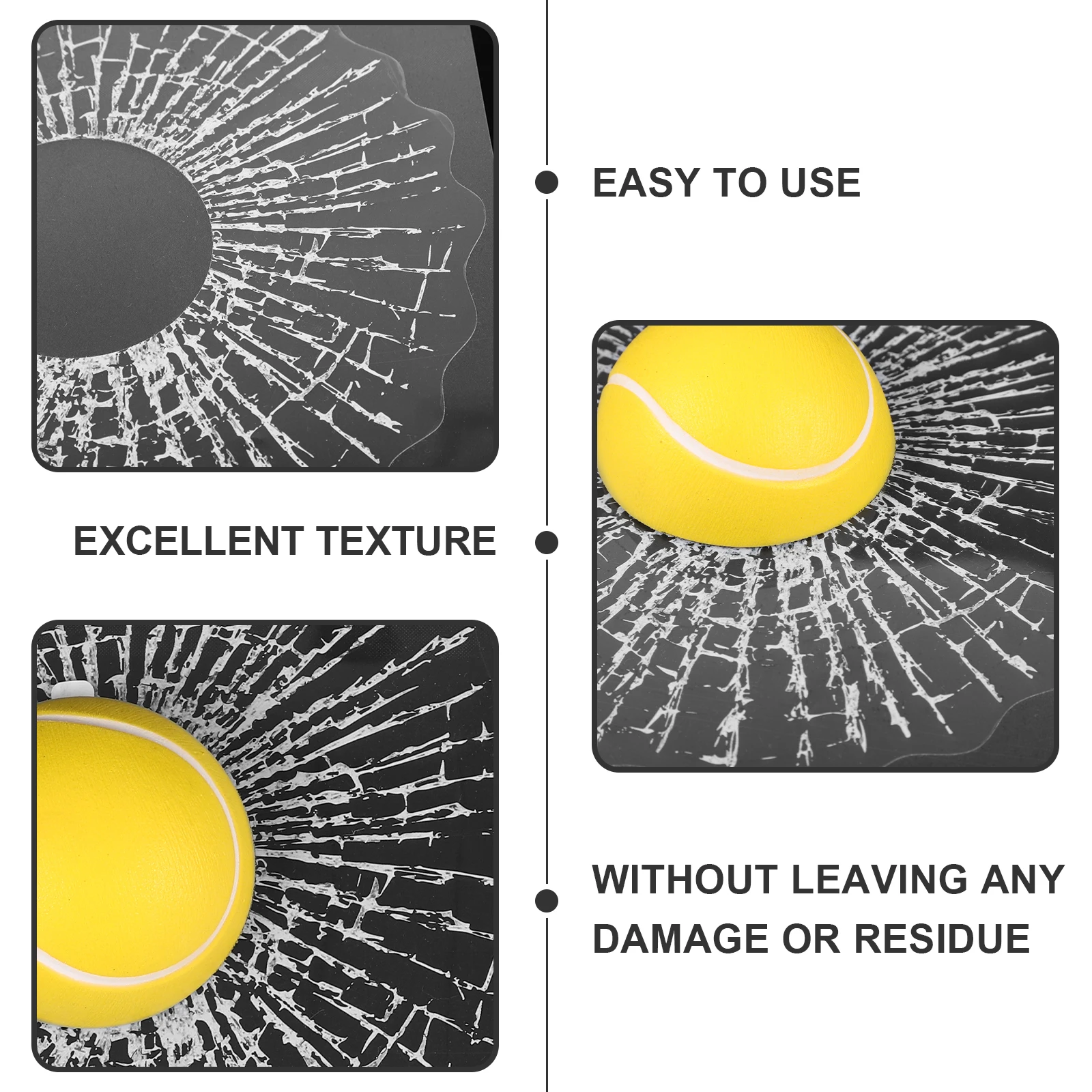 3D Car Window Sticker Fake Broken Glass Crack Prank Decals Waterproof Durable Funny Tennis Design For All Vehicle Models Sports 
3D Car Window Sticker Fake Broken Glass Crack Prank Decals Waterproof Durable Funny Tennis Design For All Vehicle Models Sports