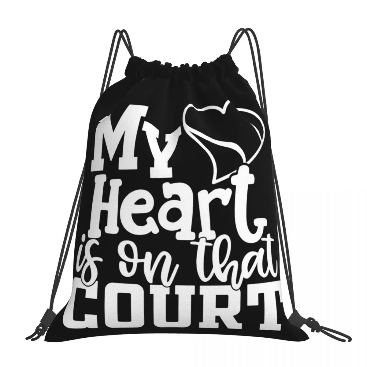 My Heart Is On That Court Рюкзаки Повседневные портативные сумки на шнурке Сумка для мелочей Сумки для книг для путешествий в школе
My Heart Is On That Court Рюкзаки Повседневные портативные сумки на шнурке Сумка для мелочей Сумки для книг для путешествий в школе
