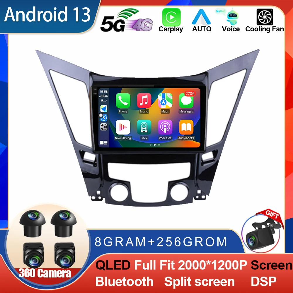 Android 13 для Hyundai Sonata 8 2010-2015 автомобильное радио мультимедийный видеоплеер Навигация стерео DSP GPS DVD головное устройство WIFI 4G QLED
Android 13 для Hyundai Sonata 8 2010-2015 автомобильное радио мультимедийный видеоплеер Навигация стерео DSP GPS DVD головное устройство WIFI 4G QLED