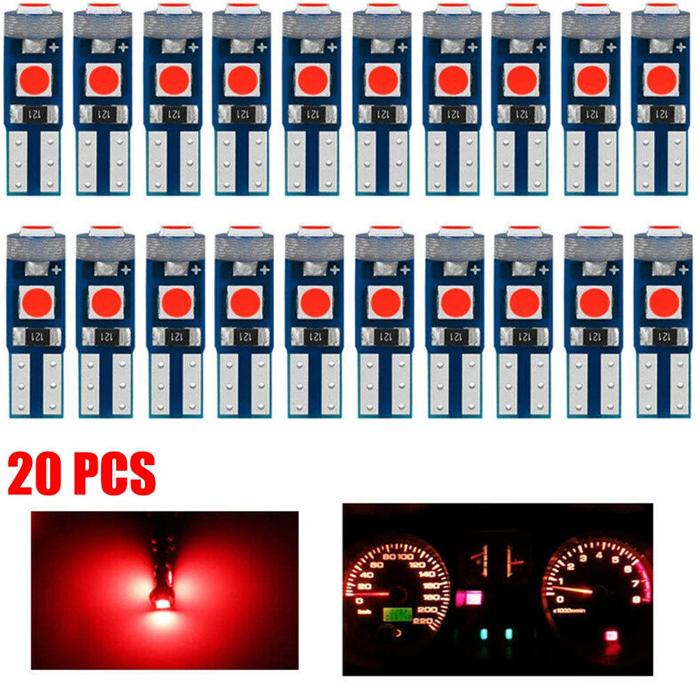 Brighten Up Your Instrument Cluster With T5 3030 3SMD LED Dashboard Gauge Bulb Low Temperature & Fast On/Off Response
Brighten Up Your Instrument Cluster With T5 3030 3SMD LED Dashboard Gauge Bulb Low Temperature & Fast On/Off Response