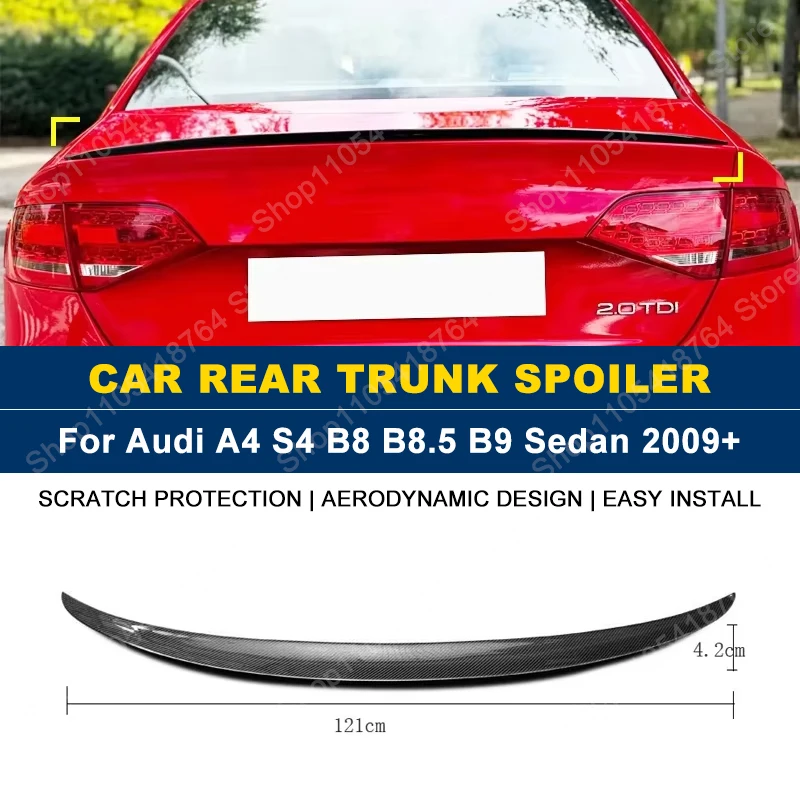 For Audi Accessories A4 S4 B8 B8.5 B9 2009+ Car Rear Trunk Boot Spoiler Wing Lip Body Kits Gloss Black Soft Plastic
For Audi Accessories A4 S4 B8 B8.5 B9 2009+ Car Rear Trunk Boot Spoiler Wing Lip Body Kits Gloss Black Soft Plastic