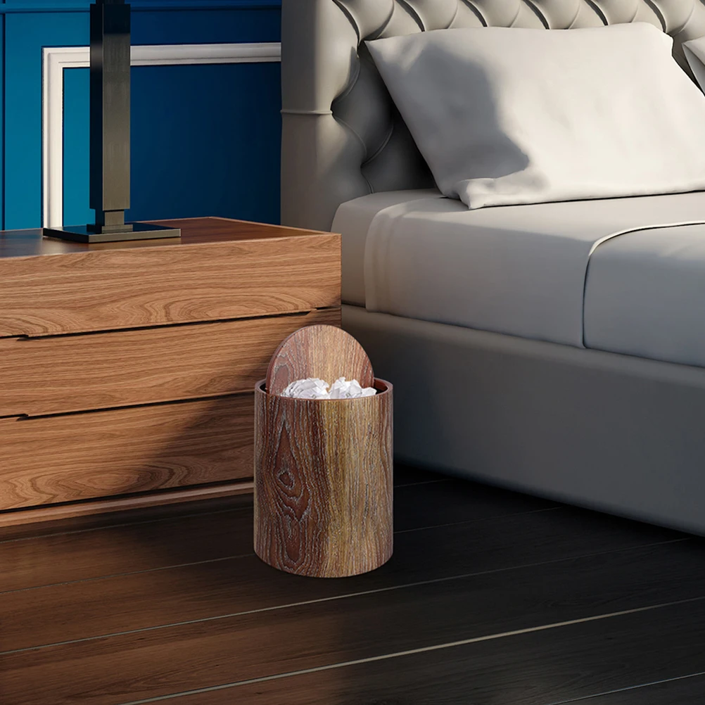 Plastic Trash Can Imitation Wood Grain Double Layer Swing Cover Waste Bin Home Office Bedroom Kitchen Garbage Bucket Reusable
Plastic Trash Can Imitation Wood Grain Double Layer Swing Cover Waste Bin Home Office Bedroom Kitchen Garbage Bucket Reusable