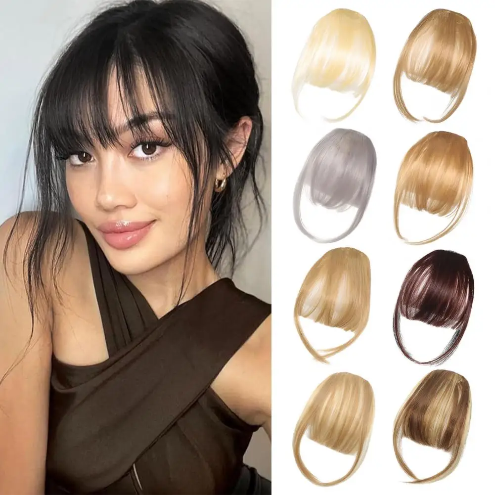 Women Clip-in Bangs Natural Wispy Forehead Hair Extensions Faux French Bangs Girls Straight Air Bangs Fringe Wig Hairpieces
Women Clip-in Bangs Natural Wispy Forehead Hair Extensions Faux French Bangs Girls Straight Air Bangs Fringe Wig Hairpieces