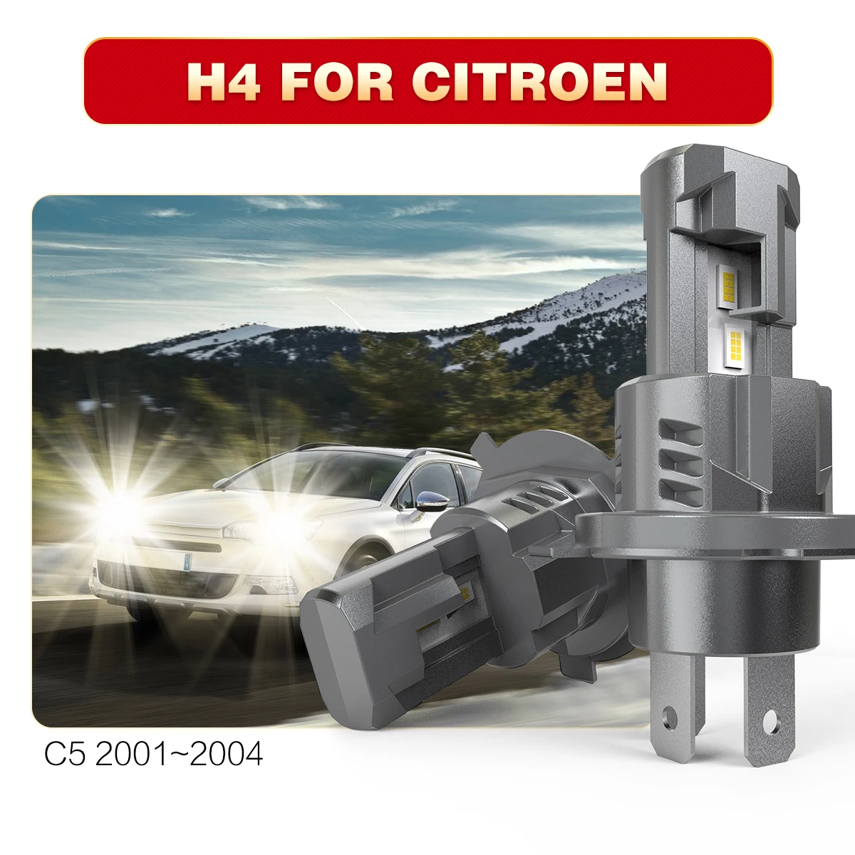 AUHSSAN 2x H4 9003 HB2 High Low Beam Car Led Headlight Bulb Canbus 6000K White Fog Light Diode Lamp 55w For Citroen C5 2001~2004
AUHSSAN 2x H4 9003 HB2 High Low Beam Car Led Headlight Bulb Canbus 6000K White Fog Light Diode Lamp 55w For Citroen C5 2001~2004