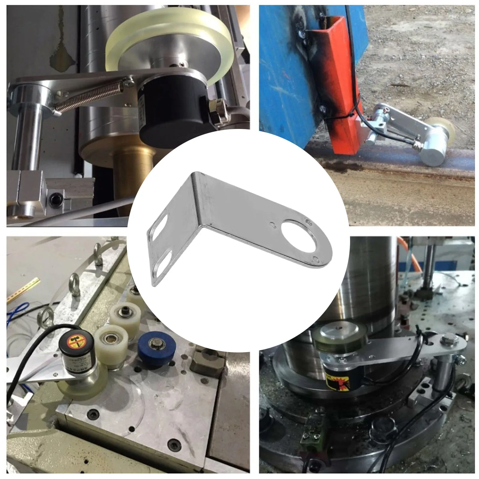 Metal Encoder Bracket Encoder Rotary Encoder Metal Mounting Stand Digital Display Counter Fixing Bracket 21mm Hole Diameter