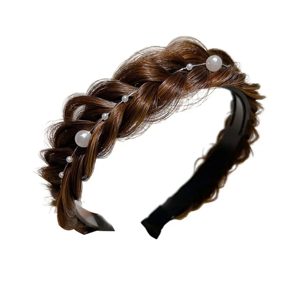 Retro Synthetic Fishbone Braid Headband Wide Pearl Women Hair Hoop Trendy Headwear Non-slip Twisted Wig Headband Girl
Retro Synthetic Fishbone Braid Headband Wide Pearl Women Hair Hoop Trendy Headwear Non-slip Twisted Wig Headband Girl