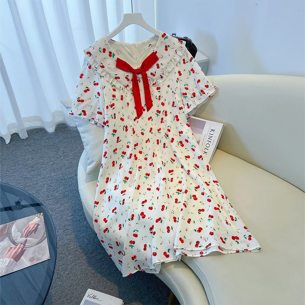 Summer Plus-Size Women's Casual Short-Sleeved Dress Doll Collar Loose Comfortable Mid-Length Dress 2025 New Women's Clothing
Summer Plus-Size Women's Casual Short-Sleeved Dress Doll Collar Loose Comfortable Mid-Length Dress 2025 New Women's Clothing