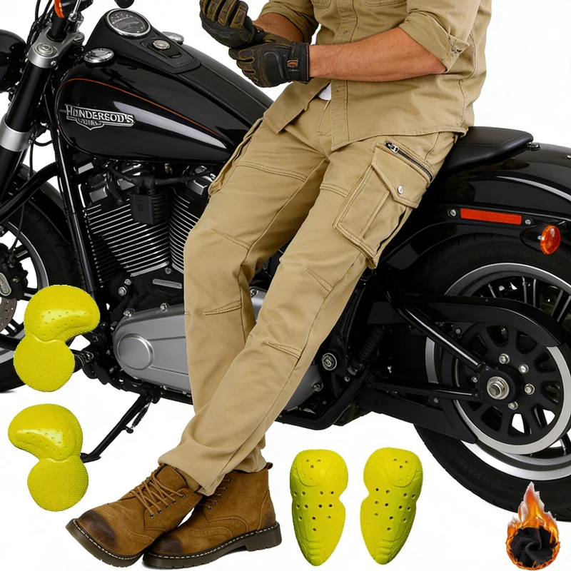 Men Winter Motorcycle Pants Windproof Thermal Lined Riding Gear Protective Work Plus Velvet Trousers
Men Winter Motorcycle Pants Windproof Thermal Lined Riding Gear Protective Work Plus Velvet Trousers