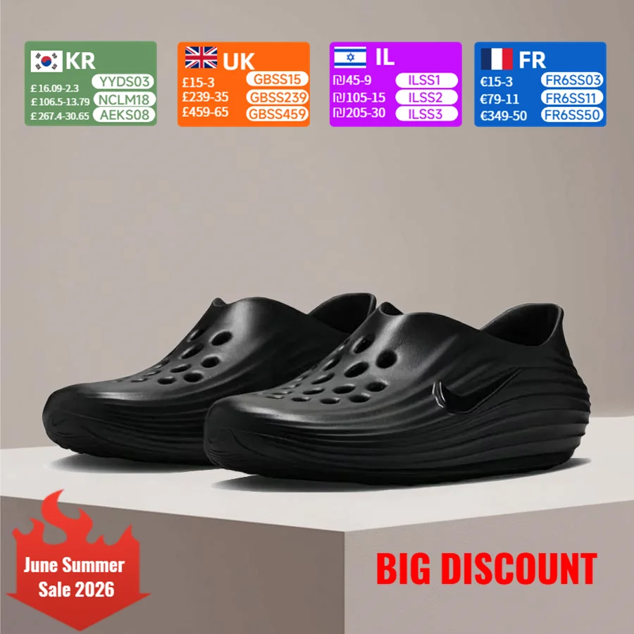 Nike REACTX REJUVEN8 Unisex Mesh Slip-On Sandals—Non-slip, Durable, Comfortable, Breathable, Stylish, and Versatile HV5060-001
Nike REACTX REJUVEN8 Unisex Mesh Slip-On Sandals—Non-slip, Durable, Comfortable, Breathable, Stylish, and Versatile HV5060-001