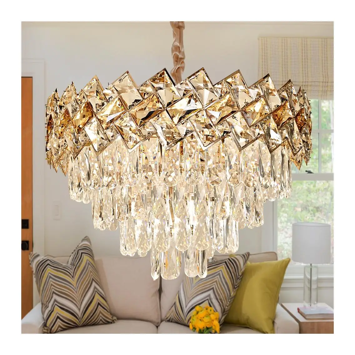 Crystal Ceiling Lamp Modern Led Gold Ceiling Chandelier for Dining Room Luminaire Suspension Pendant Lamp Decorative Lighting
Crystal Ceiling Lamp Modern Led Gold Ceiling Chandelier for Dining Room Luminaire Suspension Pendant Lamp Decorative Lighting