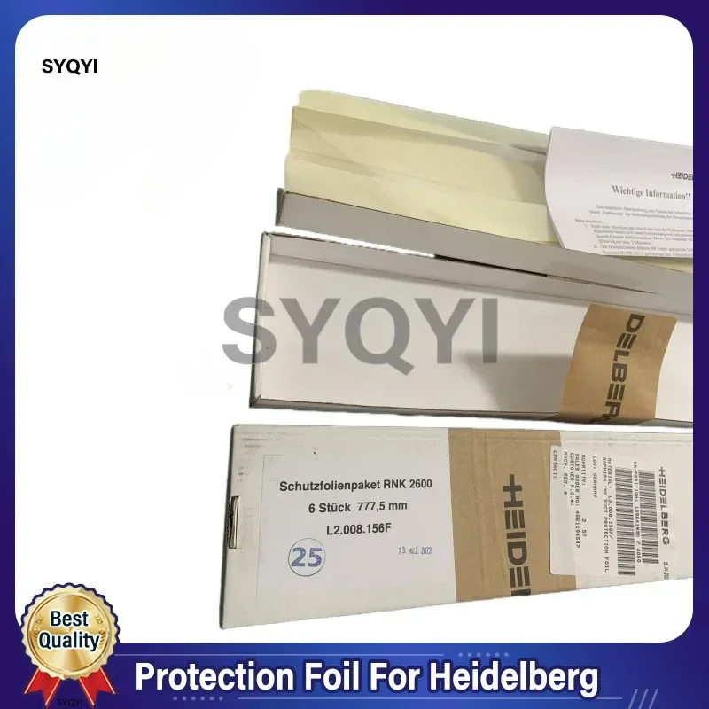 2Boxes L2.008.156F Protection Foil For Heidelberg SM74 SX74 XL75 Machine parts L2.008.159
2Boxes L2.008.156F Protection Foil For Heidelberg SM74 SX74 XL75 Machine parts L2.008.159