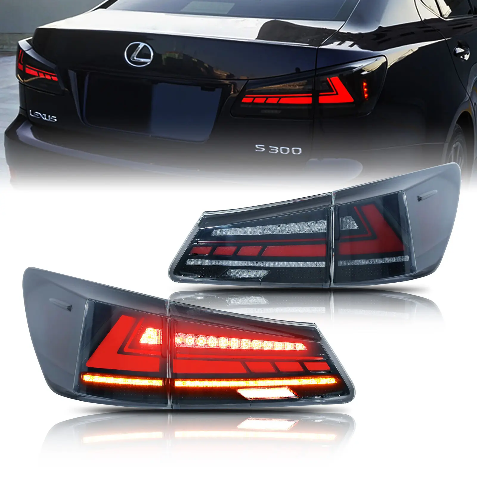 Светодиодные задние фонари для Lexus IS250 IS350 ISF 2006-2013, динамическая анимация, последовательный указатель поворота, черные задние фонари в сборе
Светодиодные задние фонари для Lexus IS250 IS350 ISF 2006-2013, динамическая анимация, последовательный указатель поворота, черные задние фонари в сборе
