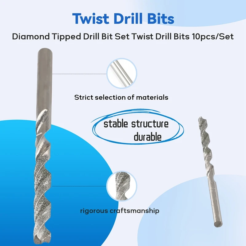 Набор из 10 алмазных сверл: сверла с алмазным наконечником, сверла с алмазным напылением, сверла для тяжелых работ, мини-набор алмазных сверл для стекла и плитки
Набор из 10 алмазных сверл: сверла с алмазным наконечником, сверла с алмазным напылением, сверла для тяжелых работ, мини-набор алмазных сверл для стекла и плитки