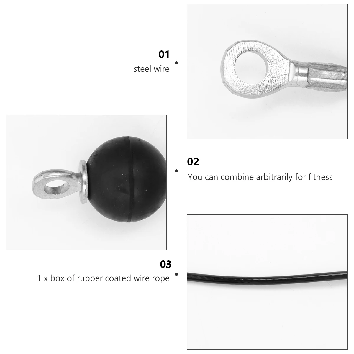 Fitness Wire Rope Cable Durable Safe Long Use Practical Home Gym Portable Adjustable Fitness Equipment Accessories
Fitness Wire Rope Cable Durable Safe Long Use Practical Home Gym Portable Adjustable Fitness Equipment Accessories