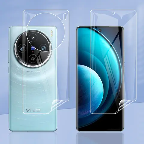 スクリーンプロテクター,vivo x100 pro, x100pro, 5g,透明,マット,指紋防止,ヒドロゲルプリント,フルカバー,ソフト,ガラスなし
