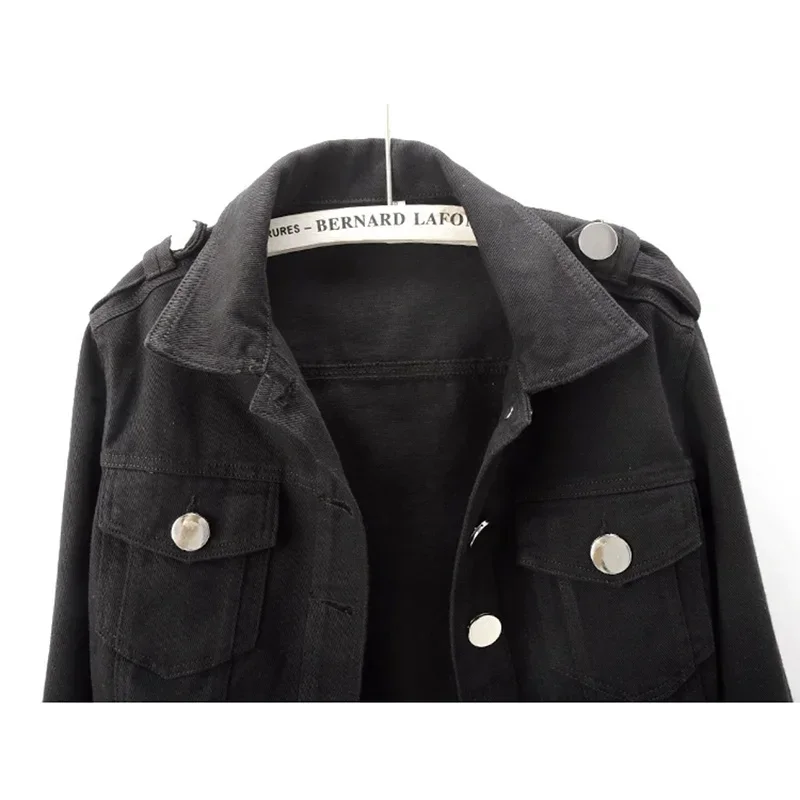 Hem Belt Denim Jacket Coat Women Solid Color Big Pocket Long Sleeve Cowboy Outwear Korean Loose Casual Short Jeans Jacket Female
Hem Belt Denim Jacket Coat Women Solid Color Big Pocket Long Sleeve Cowboy Outwear Korean Loose Casual Short Jeans Jacket Female