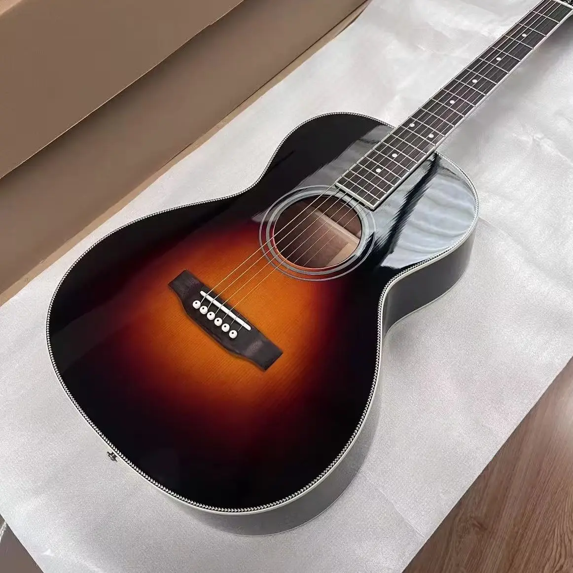 Handmade Professional Acoustic Guitar, Blues Master Keb' Mo' 2012 Acoustic Guitar Sunburst Color, Solid Spruce Top, Back And S
Handmade Professional Acoustic Guitar, Blues Master Keb' Mo' 2012 Acoustic Guitar Sunburst Color, Solid Spruce Top, Back And S