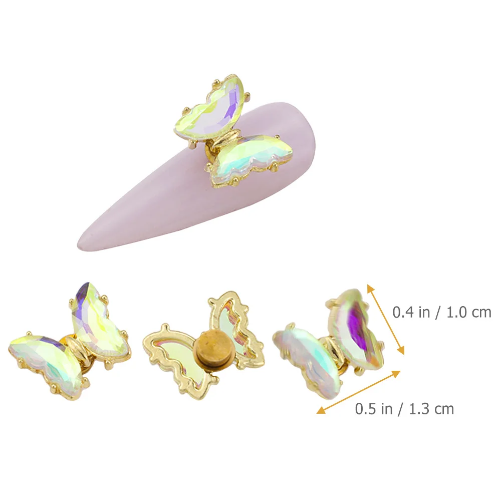5Pcs Rotating Butterfly Nail Charms Stylish Lightweight Nail Art Supplies Decorative Rhinestones Gems Studs for Elegant Nails 
5Pcs Rotating Butterfly Nail Charms Stylish Lightweight Nail Art Supplies Decorative Rhinestones Gems Studs for Elegant Nails