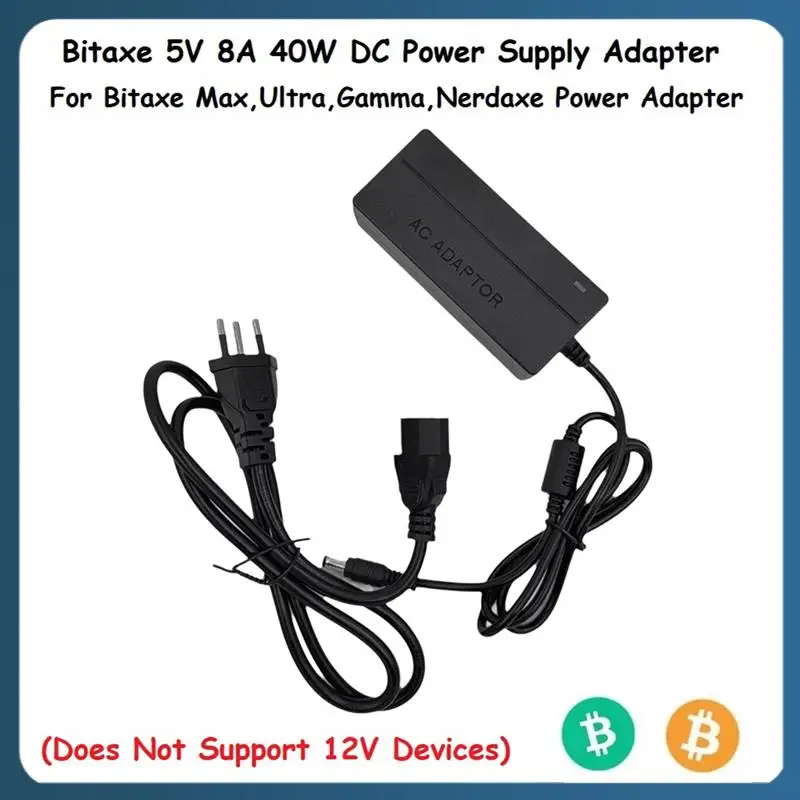 Y22A-Bitaxe 5 В 8 А 40 Вт адаптер питания постоянного тока для Bitaxe Max, Ultra, Gamma, Nerdaxe адаптер питания BR Plug
Y22A-Bitaxe 5 В 8 А 40 Вт адаптер питания постоянного тока для Bitaxe Max, Ultra, Gamma, Nerdaxe адаптер питания BR Plug