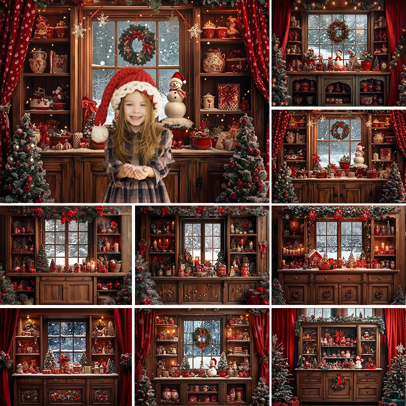 LS Christmas Kitchen Photography Background Xmas Tree Wreath Holiday Decoration Family Portrait Photo backdrops Studio Props
LS Christmas Kitchen Photography Background Xmas Tree Wreath Holiday Decoration Family Portrait Photo backdrops Studio Props