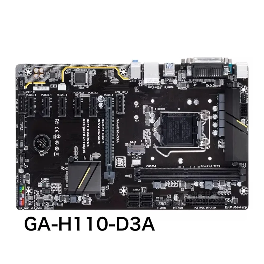 Для Gigabyte GA-H110-D3A настольная материнская плата 32 ГБ LGA 1151 DDR4 ATX материнская плата 100% протестирована, ОК, полностью работает, бесплатная доставка
Для Gigabyte GA-H110-D3A настольная материнская плата 32 ГБ LGA 1151 DDR4 ATX материнская плата 100% протестирована, ОК, полностью работает, бесплатная доставка