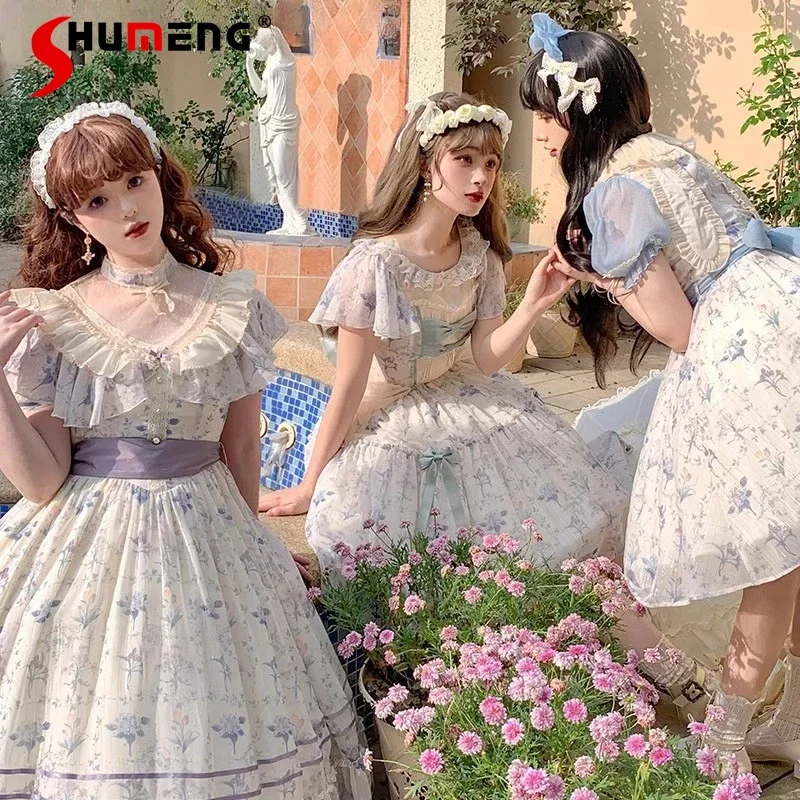 Original Sweet Princess Tea Party Dress Summer New Women's Slim-Fit Elegant Cute Printed Bow Knee-Length Dress Retro Dresses
Original Sweet Princess Tea Party Dress Summer New Women's Slim-Fit Elegant Cute Printed Bow Knee-Length Dress Retro Dresses