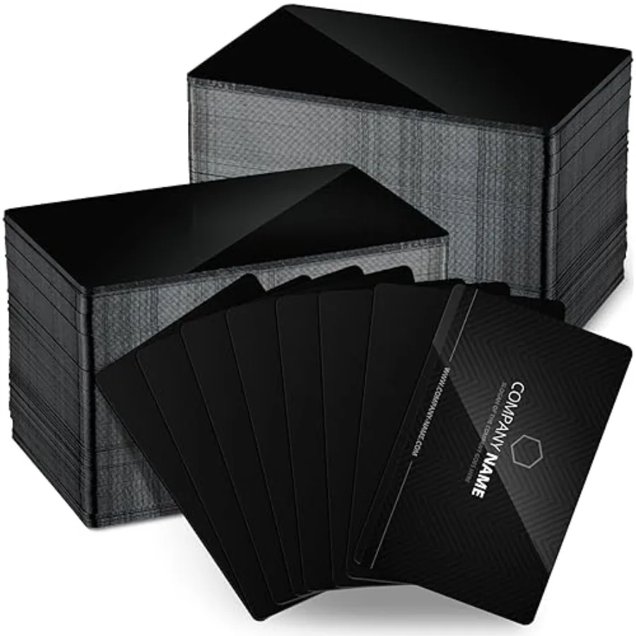 1000 Pcs Metal Business Cards Bulk 0.2 mm Thick Blank Business Cards 3.4 x 2.1 Inch Black Aluminum Engraving Blanks Aluminum Cu
1000 Pcs Metal Business Cards Bulk 0.2 mm Thick Blank Business Cards 3.4 x 2.1 Inch Black Aluminum Engraving Blanks Aluminum Cu